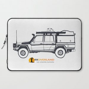 Land Cruiser Pick-up Computer Cover by Steff Spills Ink - Laptop Sleeve - 15"