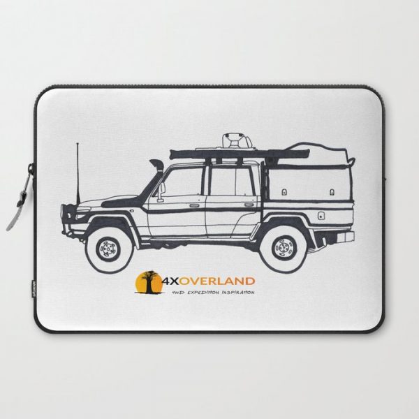 Land Cruiser Pick-up Computer Cover by Steff Spills Ink - Laptop Sleeve - 15"