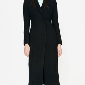 Lapel Long Sleeve Simple Solid Coat