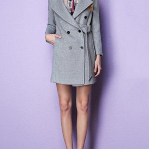 Lapel Work Long Sleeve Coat