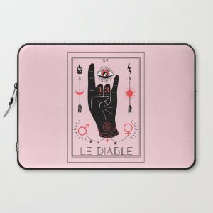 Le Diable or The Devil Tarot Computer Cover by cafelab - Laptop Sleeve - 15"