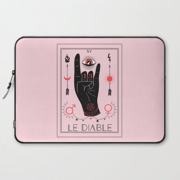 Le Diable or The Devil Tarot Computer Cover by cafelab - Laptop Sleeve - 15"