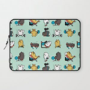 Leg Day with Persian Cat Computer Cover by Huebucket - Laptop Sleeve - 13"