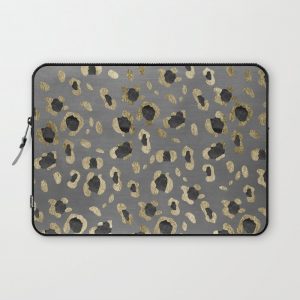 Leopard Animal Print Glam #4 #shiny #pattern #decor #art #society6 Computer Cover by Anita's & Bella's Artwork - Laptop Sleeve - 13"