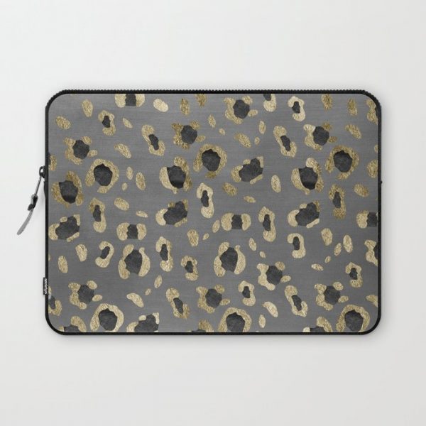 Leopard Animal Print Glam #4 #shiny #pattern #decor #art #society6 Computer Cover by Anita's & Bella's Artwork - Laptop Sleeve - 13"