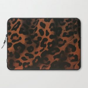 Leopard Print Computer Cover by LuluLuvDesigns - Laptop Sleeve - 15"