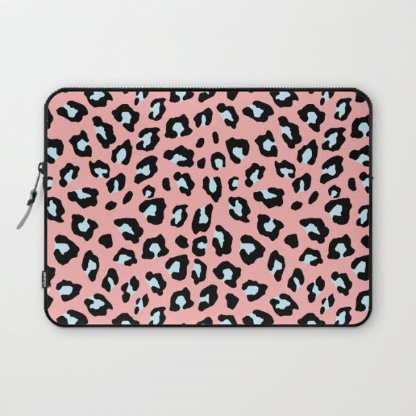 Leopard Print - Icy Peach Computer Cover by SilverPegasus - Laptop Sleeve - 13"