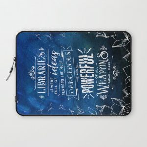 Libraries Computer Cover by Stella Bookish Art - Laptop Sleeve - 13"