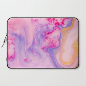 Liquid paint marbling Computer Cover by DelaneyK - Laptop Sleeve - 15"