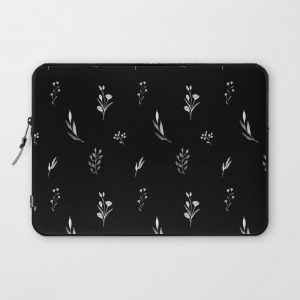 Little botanics black Computer Cover by Anis Illustration @anisillustration - Laptop Sleeve - 13"