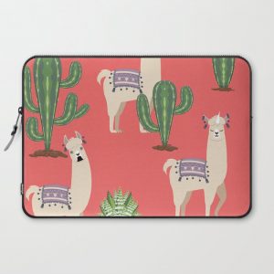 Llama with Cacti Computer Cover by AnnArtshock - Laptop Sleeve - 15"