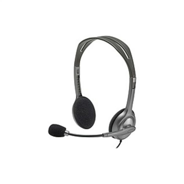 Logitech Stereo Headset H111 - Stereo - Mini-phone - Wired - 32 Ohm - 20 Hz - 20 kHz - Over-the-head - Binaural - Supra-aural - 5.91 ft Cable - Noise