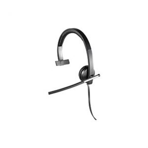 Logitech USB Headset Mono H650e - Mono - USB - Wired - 50 Hz - 10 kHz - Over-the-head - Monaural - Supra-aural - Noise Cancelling Microphone