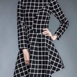 Long Sleeve Asymmetric Casual Mini Dress