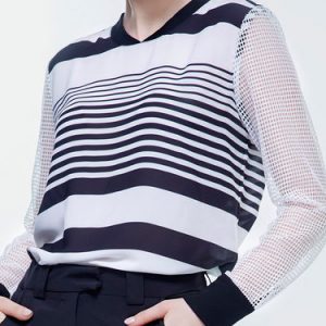 Long Sleeve Casual Pierced Blouse