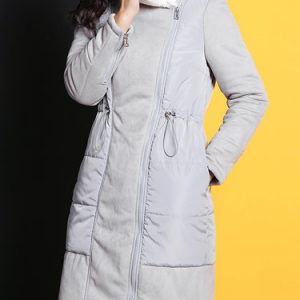 Long Sleeve Zipper H-line Casual Coat