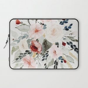 Loose Watercolor Bouquet Computer Cover by Shealeen Louise - Laptop Sleeve - 13"