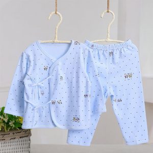 Lovely Baby Children Cotton Cable Loop Two Pieces Suit