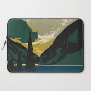 Lovely Lake Louise vintage travel ad Computer Cover by aapshop - Laptop Sleeve - 15"