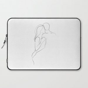 Lovers - Minimal Line Drawing Art Print3 Computer Cover by UrbanWallArts - Laptop Sleeve - 15"