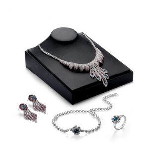 Luxury Jewelry Set Tassel Full Zircon Bracelet Ring Set