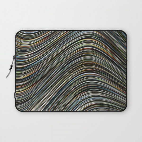 MAGS multi-colour layers create a giant wave Computer Cover by LishPix - Laptop Sleeve - 13"