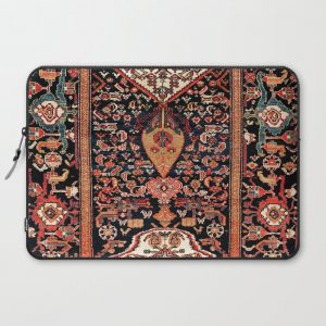 Malayer Hamadan West Persian Rug Computer Cover by Vicky Brago-MitchellA(r) - Laptop Sleeve - 15"