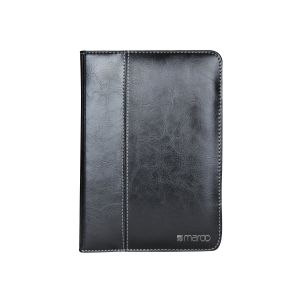 Maroo Executive Folio - Flip cover for tablet - leather - black - for