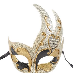 Mask Carnival Costume Crack Pattern Gilding Masquerade Costume Accessories