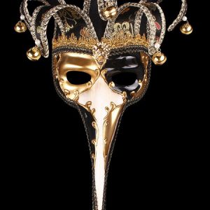 Mask Halloween Costume Gilding Pearl Bell Carnival Masquerade Costume Accessories