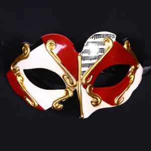 Masquerade Costume Accessories Color Block Gilding Carnival Halloween Costume Mask