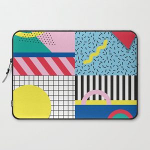 Memphis Party Computer Cover by Nomad Unicorn - Laptop Sleeve - 15"