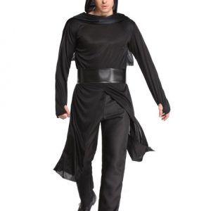 Men Ninja Warrior Master Costume Black Outfit Halloween