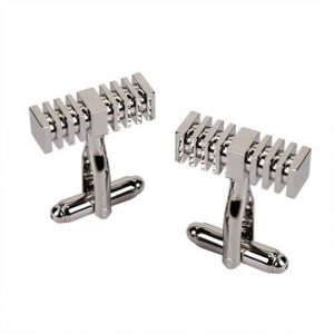 Men Plain Metal Geometric Shape Cufflinks Business Decoraction for Shirts Accessories