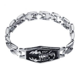 Men's 9.5mm Scorpion Pattern Bracelet