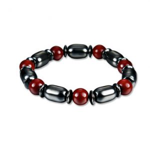 Men's Punk Bracelet Magnet Stone Red Stone Health Care Bracelet