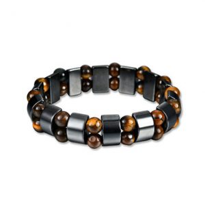 Men's Punk Magnet Stone Bracelet