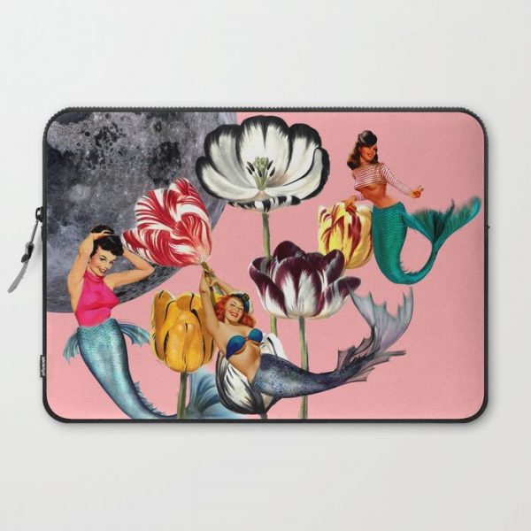 Mermaid Floral with moon Computer Cover by SNexus - Laptop Sleeve - 15"