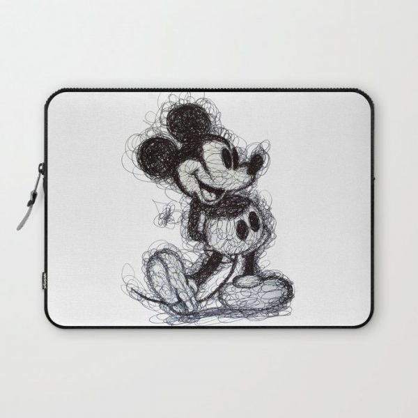 Mickey Mouse scribble Computer Cover by Patricia Pedroso - Laptop Sleeve - 13"