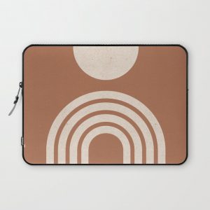 Mid century modern terracotta Computer Cover by MoonlightPrint - Laptop Sleeve - 13"