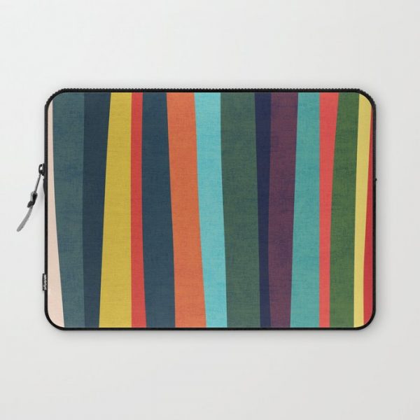 Mid-century zebra Computer Cover by Picomodi - Laptop Sleeve - 13"