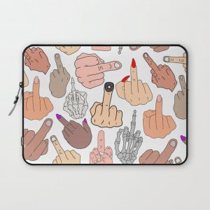 Middle Fingers Computer Cover by Notsniw - Laptop Sleeve - 13"