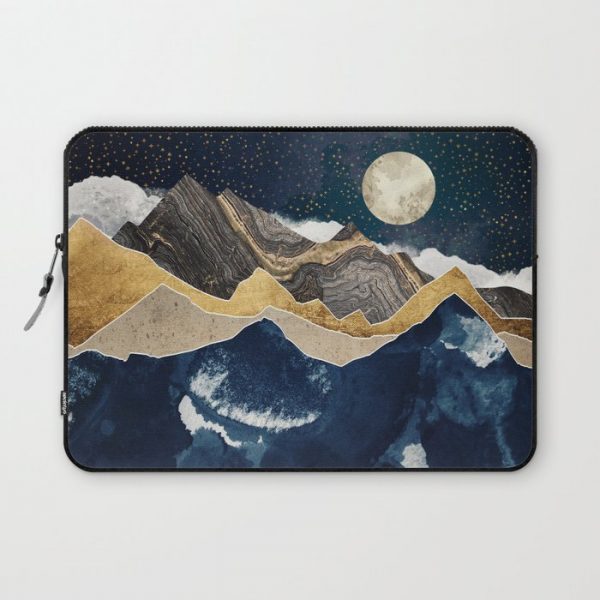 Midnight Winter Computer Cover by SpaceFrogDesigns - Laptop Sleeve - 13"