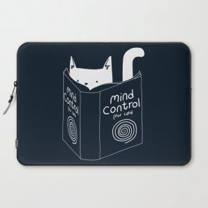 Mind Control For Cats (dark blue) Computer Cover by Tobe Fonseca - Laptop Sleeve - 15"