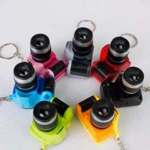 Mini Camera Sound LED Flashlight Keychain