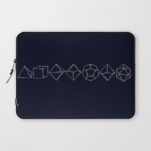 Minimal Dungeons and Dragons Dice Set Computer Cover by Shelby Graham Art - Laptop Sleeve - 13"