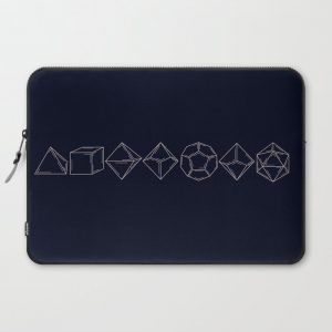 Minimal Dungeons and Dragons Dice Set Computer Cover by Shelby Graham Art - Laptop Sleeve - 15"