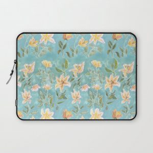 Mint Botanical Pattern Computer Cover by Alja Horvat - Laptop Sleeve - 13"