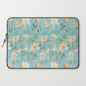 Mint Botanical Pattern Computer Cover by Alja Horvat - Laptop Sleeve - 15"