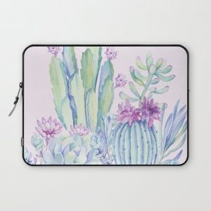 Mixed Cacti Pink #society6 #buyart Computer Cover by Wheimay - Laptop Sleeve - 13"